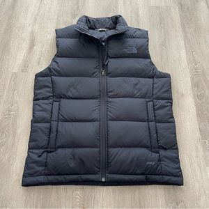 The North Face Navy Blue 550 Fill Down Puffer Vest Mens Size Small Full Zip